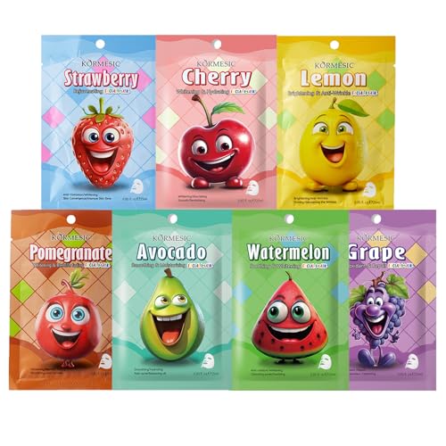 7pack Tuchmasken Gesichts Feuchtigkeitsspendende Gesichtsmaske Mit Fruchtessenzen Gesichtsmasken