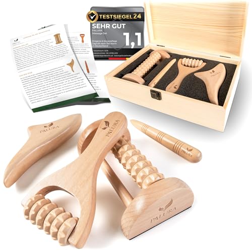 Palura Massage Set Holz Massageger T Maderotherapie Gua