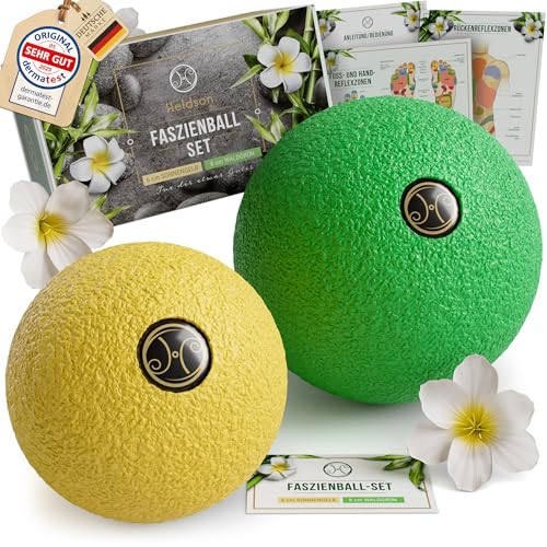 Heldson Premium Faszienball Klein 2er Set 6cm 8cm