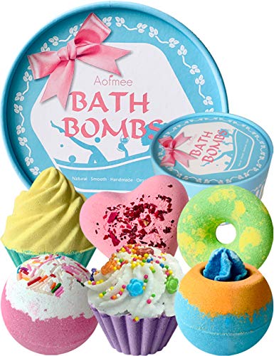 Aofmee Badebomben Geschenkset 6pcs Badekugeln Geschenke F R