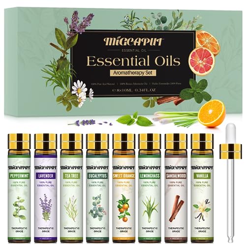 Migcaput Diffuser Therische Le Set 8x10ml Naturrein Aromatherapie