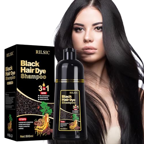 Schwarze Haarf Rbeshampoo F R Graues Haar 500ml