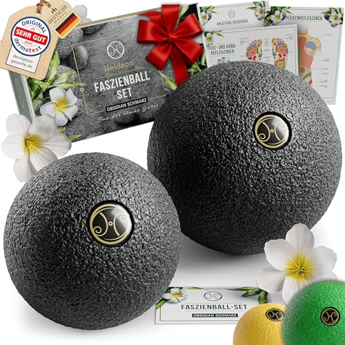 Heldson Premium Faszienball Klein 2er Set 6cm 8cm