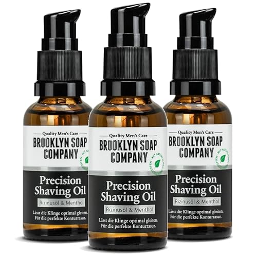 Brooklyn Soap Company Precision Shaving Oil 3 X